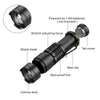 LED Outdoor Rechargeable Telescopic Zoom Mini Glare Flashlight, Specification:Single