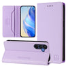 For Samsung Galaxy A16 5G RC01 Dual-Folded Magnetic Suction RFID Leather Phone Case(Light Purple)