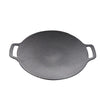 Outdoor Camping BBQ Cast Iron Grill Pan,Style: Baking Pan Only