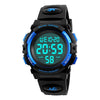 SKMEI 1258 Multifunctional Outdoor Sports Noctilucent Waterproof Wrist Watch, Size: S(Blue)