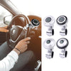 Car Steering Wheel Booster Ball Assist With Compass(A Model White)