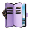 For Samsung Galaxy A23 5G Nine-card Slots Zipper Wallet Bag Leather Phone Case(Purple)