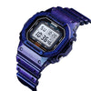 Skmei 1608 Multi-Function Student Electronic Watch Waterproof Timing Silicone Sports Watch(Blue)
