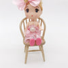 3 PCS 1:12 Doll House Chair Furniture Mini Scene Display(Log Color)