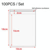 2 Sets CPE Matte Self -Sealed Bag Data Cable Phone Case Packaging Bag, Size:10x18cm