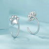 S925 Sterling Silver Pet Paw Print Earrings(SCE1760)