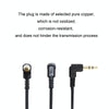 3.5mm Stereo Car Audio Cable PU Gold-plated Elbow Spring Cable(Male To Male)