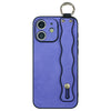 For iPhone 11 Wavy Wristband Bracket TPU Phone Case(Purple)