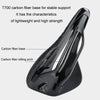 WEST BIKING Road Bicycle Carbon Fiber Ultralight Breathable Seat(Black)
