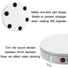 30cm Remote Control Speed Electric Turntable Sample Display Stand, Specification:UK Plug(White)