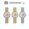 SKMEI 1739 Diamond Roman Numerals Round Dial Quartz Watch for Ladies(Gold)