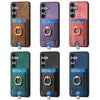 For Samsung Galaxy A36 Retro Splitable Magnetic Card Bag Leather Phone Case(Blue)