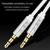 JINGHUA Audio Cable 3.5mm Male To Male AUX Audio Adapter Cable, Size: 2m(3 Knots Black)