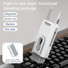Q8 8 in 1 Multi-Function Headset Cleaning Pen Keyboard Mobile Phone Cleaner(White+Red)