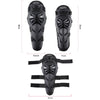 4 PCS / Set BSDDP BSD1003 Motorcycle Knee And Elbow Pads Anti-Fall Riding Protective Gear(Black)