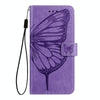 For Asus Zenfone 11 Ultra Embossed Butterfly Leather Phone Case(Purple)