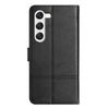 For Samsung Galaxy S25 5G Cowhide Texture Stitching Leather Phone Case(Black)