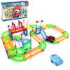 Rail Car Toy Set Assembled Electric Rail Toys With a Train