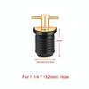 Marine Motorboat Deck Cross Drain Plug Screw, Size: Copper For 32mm