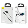 Baseus Superior Series CALYS-C01 2.4A USB to 8 Pin Interface Fast Charging Data Cable, Cable Length:2m(Black)
