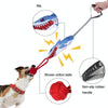 Dog Rope Toy with Squeaker & Handle - Tough Cotton Chew Ball