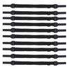 10pcs Short Style Glasses Non-Slip Rope Adjustable Elastic Sports Legs Anti-Drop Fixed Strap(Black)