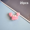 20pcs Luminous Ocean Series PVC Soft Rubber Cave Shoes Decorative Buckle(05)