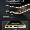 For Samsung Galaxy S25 Ultra 5G Privacy Full Cover Magnetic Metal Tempered Glass Phone Case(Black)
