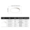 Macaron LED Round Ceiling Lamp, Stepless Dimming, Size:23cm(Gold)
