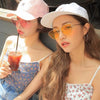Cat Eye Sunglasses Current Trigonal Light coloured Lens Sunglasses(Yellow)