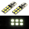 1 Pair T10 White 12 LED 2835 SMD CANBUS Car Signal Light Bulb