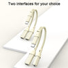 60W 2 in 1 Type-C to Type-C and 3.5mm Audio Adapter(Apricot)