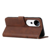 For vivo V40 / V40 Pro / T3 Ultra Stitching Calf Texture Buckle Leather Phone Case(Brown)