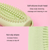 100ml 2 In1 Travel Dispenser Bottle Silicone Portable Massage Brush Shampoo Lotion Divider Bottle(Light Pink)