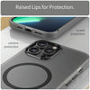 For iPhone 12 Pro Max MagSafe Frosted Translucent TPU + PC Full Coverage Phone Case(Black)