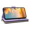 For Samsung Galaxy S22+ 5G Nine-card Slots Zipper Wallet Bag Leather Phone Case(Purple)