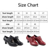 Latin Dance Shoes Women Leather Square Dance Soft Soled Medium Heels Shoes, Size: 39(Black Velvet)