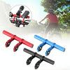 Cycling Handlebar Bike Flashlight Holder Handle Bar Bicycle Accessories Extender Mount Bracket(Black)