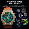 WS-18 1.43 inch IP67 Sport Smart Watch, Support Bluetooth Call / Sleep / Blood Oxygen / Heart Rate / Blood Pressure Health Monitor(Gold+Black)