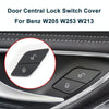 For Mercedes-Benz E-Class 2016-2021 Left Driving Car Left Side Door Lock Switch Buttons 2059055251 (Red)