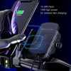 M9 Motorcycle Wireless Charging Mobile Phone Bracket 15W Fast Charging Mobile Phone Navigation Bracket(Gray)