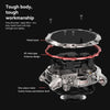 AK56 IP67 BT5.1 1.43inch Smart Watch Support Voice Call / Health Monitoring, Style:Silicone Strap(Silver)