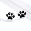 Sterling Silver Pet Paw Print Earrings Dripping Earrings
