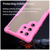 For Samsung Galaxy S22 Ultra 5G Armor Glaze PC Hybrid TPU Phone Case(Pink)