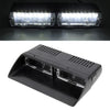 DC 12V 4.2W 16LEDs Crystal Lamp Beads Car Windshield Warning Lamp 18 Flash Patterns(Adjustable)