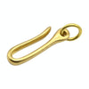 Retro Solid Brass Key Chain Key Ring Belt U Hook Wallet Chain Fish Hook, Length:6cm with Copper Rin(Brass)