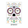 Waterproof And Sweat Proof Of The Dead Masquerade Party Temporary Stickers Halloween Face Tattoo Stickers(SY-B151)