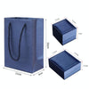 Brush PU Leather Jewelry Box Jewelry Gift Bag, Color: Dark Blue Ring Box