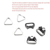 10 PCS BEXIN ZH-TQ Camera Shoulder Strap Split Triangle Ring Hook with Bracket