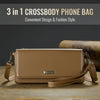 CaseMe Me30 Multi Functional Diagonal Cross Bag Phone Case(Brown)